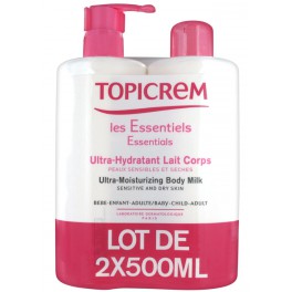 TOPICREM ULTRA HYDRATANT LAIT CORPS LOT DE 2