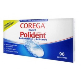 POLIDENT ANTI BACTERIEN EFFV BOITE 96 COMPRIMES