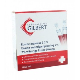 GILBERT EOSINE AQUEUSE  2% - 10 DOSES 2ML