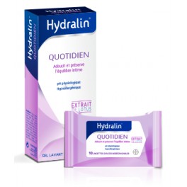 HYDRALIN QUOTIDIEN PACK 10 LINGETTES