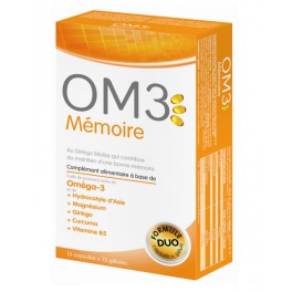 OM3 MEMOIRE FORMULE DUO 15 CAPSULES + 15 GELULES OM3 MEMOIRE FORMULE DUO 15 CAPSULES + 15 GELULES