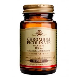 SOLGAR Chromium Picolinate 90 Tablets SOLGAR Chromium Picolinate 90 Tablets