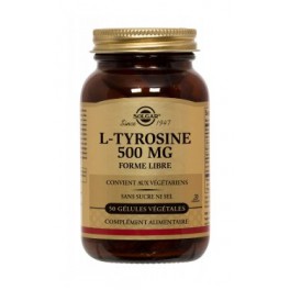 SOLGAR L-TYROSINE 50 GELULES SOLGAR L-TYROSINE 50 GELULES