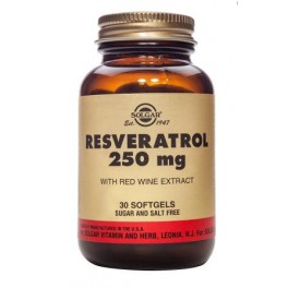 SOLGAR RESVERATROL 250MG 30 CAPSULES SOLGAR RESVERATROL 250MG 30 CAPSULES