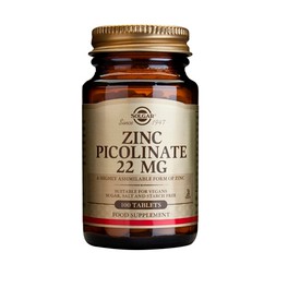 SOLGAR ZINC PICOLINATE 100 TABLETS SOLGAR ZINC PICOLINATE 100 TABLETS