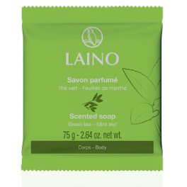 LAINO SAVON PARFUME THE VERT FEUILLE DE MENTHE 75G