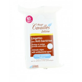 ROGE CAVAILLES 15 LINGETTES INTIME ANTI-BACTERIEN