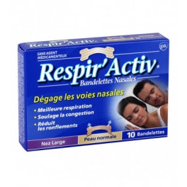 RESPIR'ACTIV BANDELETTES X10