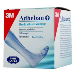 ADHEBAN+ BANDE ADHESIVE ELASTIQUE 6CM 