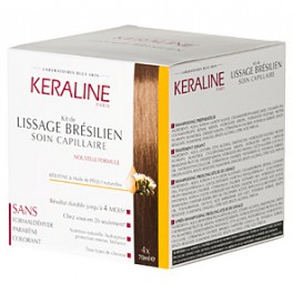 KERALINE KIT DE LISSAGE BRESILIEN SOIN CAPILLAIRE 4x70ML