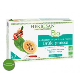 HERBESAN PHYTO COMPLEXE GUARANA BRÛLE-GRAISSE BIO 20 AMPOULES