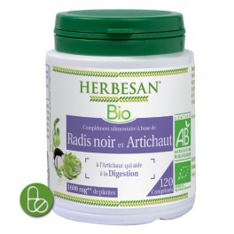 HERBESAN RADIS NOIR - ARTICHAUT BIO 120 COMPRIMES