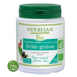 HERBESAN GUARANA MATE BIO BRÛLE-GRAISSE 100 COMPRIMES