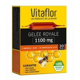 VITAFLOR GELEE ROYALE BIO 1100MG SOLUTION BUVABLE 20 AMPOULES DE 10ML