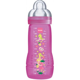 MAM BIBERON 2EME ÂGE ROSE 330ML 