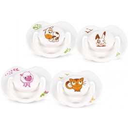 AVENT SUCETTE SILICONE ANIMAUX 0-6MOIS x2
