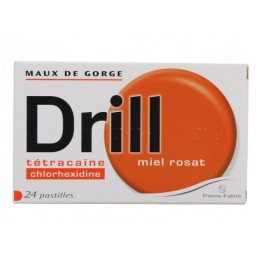 DRILL GOÛT MIEL ROSAT 24 PASTILLES  