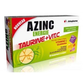AZINC ENERGIE TAURINE +VITAMINE C 30 COMPRIMES