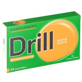 DRILL ENROUEMENT 15MG 24 pastilles sans sucre DRILL ENROUEMENT 15MG 24 pastilles sans sucre