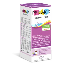 PEDIAKID IMMUNO-FORT SIROP MYRTILLE 125ml