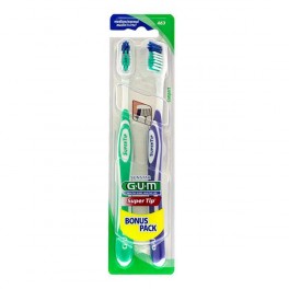 GUM BROSSE A DENT MEDIUM 1463 LOT DE 2 GUM BROSSE A DENT MEDIUM 1463 LOT DE 2