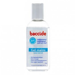 BACCIDE GEL MAINS DESINF SANS PARFUM 75ML