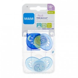 MAM 2 SUCETTES NUIT 18 MOIS MAM 2 SUCETTES NUIT 18 MOIS