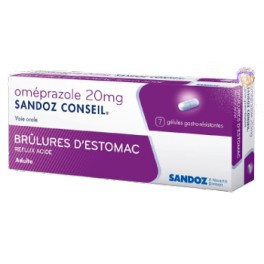 OMEPRAZ SDZ CONS 20mg Gél gast Plq/7