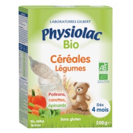 PHYSIOLAC CEREALES BIO LEGUMES VERT 200G