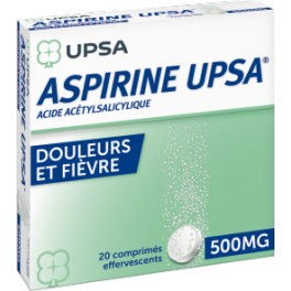 ASPIR UPSA 500MG 20 COMPRIMES EFFERVESCENTS