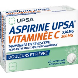 ASPIRINE UPSA VITAMINE C COMPRIMES EFFERVESCENTS X20