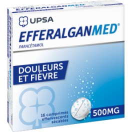 EFFERALGAN 500MG COMPRIMES EFFERVESCENTS X16