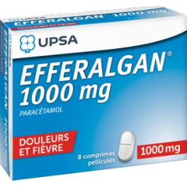 EFFERALGANTAB 1G 8 COMPRIMES