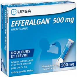 EFFERALGAN 500MG 16 STICKS