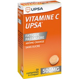VITAMINES C UPSA 500MG COMPRIMES A CROQUER 15X2