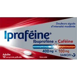 IPRAFEINE 400mg/100mg Cpr pell Plq/12