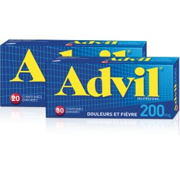 ADVIL 200MG, 20 comprimés ADVIL 200MG, 20 comprimés