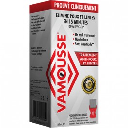 VAMOUSSE Trait anti-poux lente 160ml+peigne