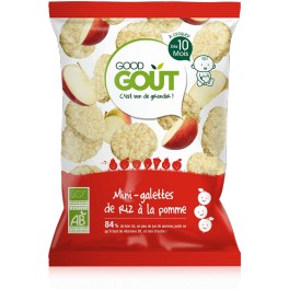 GOODGOUT MINI GALET RIZ POM BIO40G