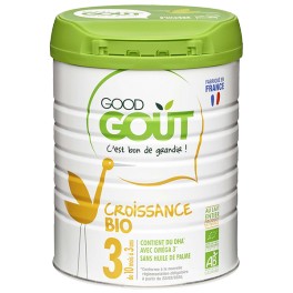 GOODGOUT LAIT CROIS 3 BIO PDR 800G