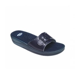 SCHOLL NEW MASSAG Mule bleu p36