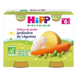 HIPP JARDINIÈRE DE LÉGUMES 2X190G