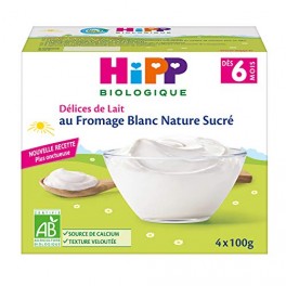 HIPP FROMAGE BLANC NAT SUCR X4