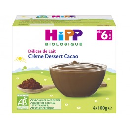 HIPP CREME DESSERT CACAO X4