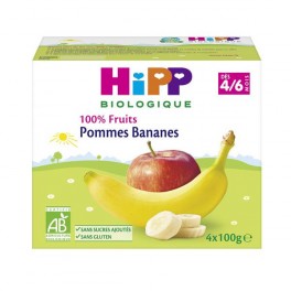 HIPP COMPOTE POM BANAN COUP 100GX4