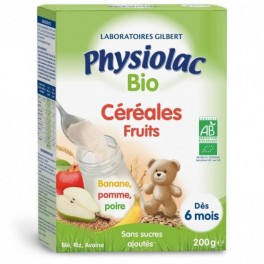 PHYSIOLAC CEREALES BIO FRUIT B/200g PHYSIOLAC CEREALES BIO FRUIT B/200g