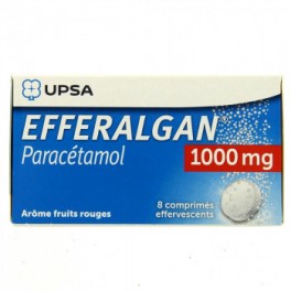 EFFERALGAN 1000mg Cpr eff fruit rougeT/8