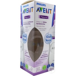 BIB AVENT NATURAL VERRE 240ML 1m+