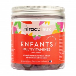 LES MIRACULEUX ENFANT MULTIVITAMINES  FRAISE GUMX42