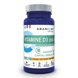 GRANIONS VIT D3 2000UI 30CP A CROQUER